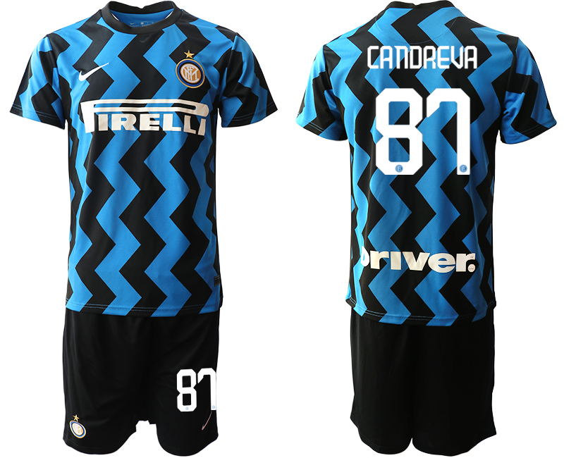 Men 2020-2021 club Inter milan home #87 blue Soccer Jerseys->inter milan jersey->Soccer Club Jersey